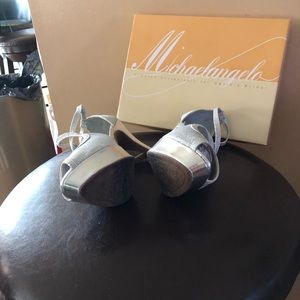Silver cute dressy shoes